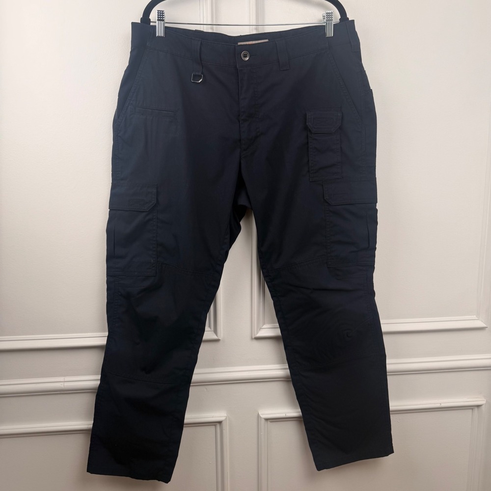 5.11 Tactical Stryke Pants Mens 38x30 Dark Navy Blue Flex-Tac Ripstop Cargo